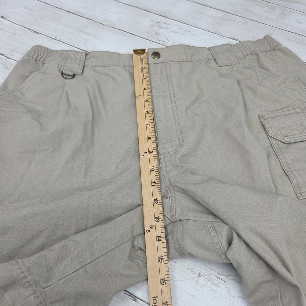 5.11 Tactical Series 73285 Cargo Shorts Men 42 Khaki Tan Cotton Canvas Utility - Picture 9 of 11